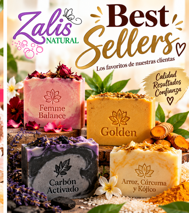 Portada Best Sellers de Zalis Natural con productos favoritos