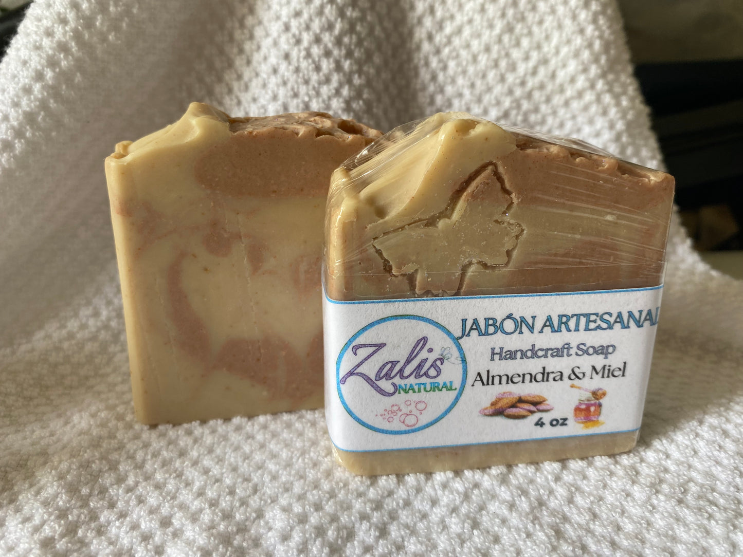Almond and Honey Artisan Soap | Natural Hydration for Soft, Radiant Skin | Zalis Natural