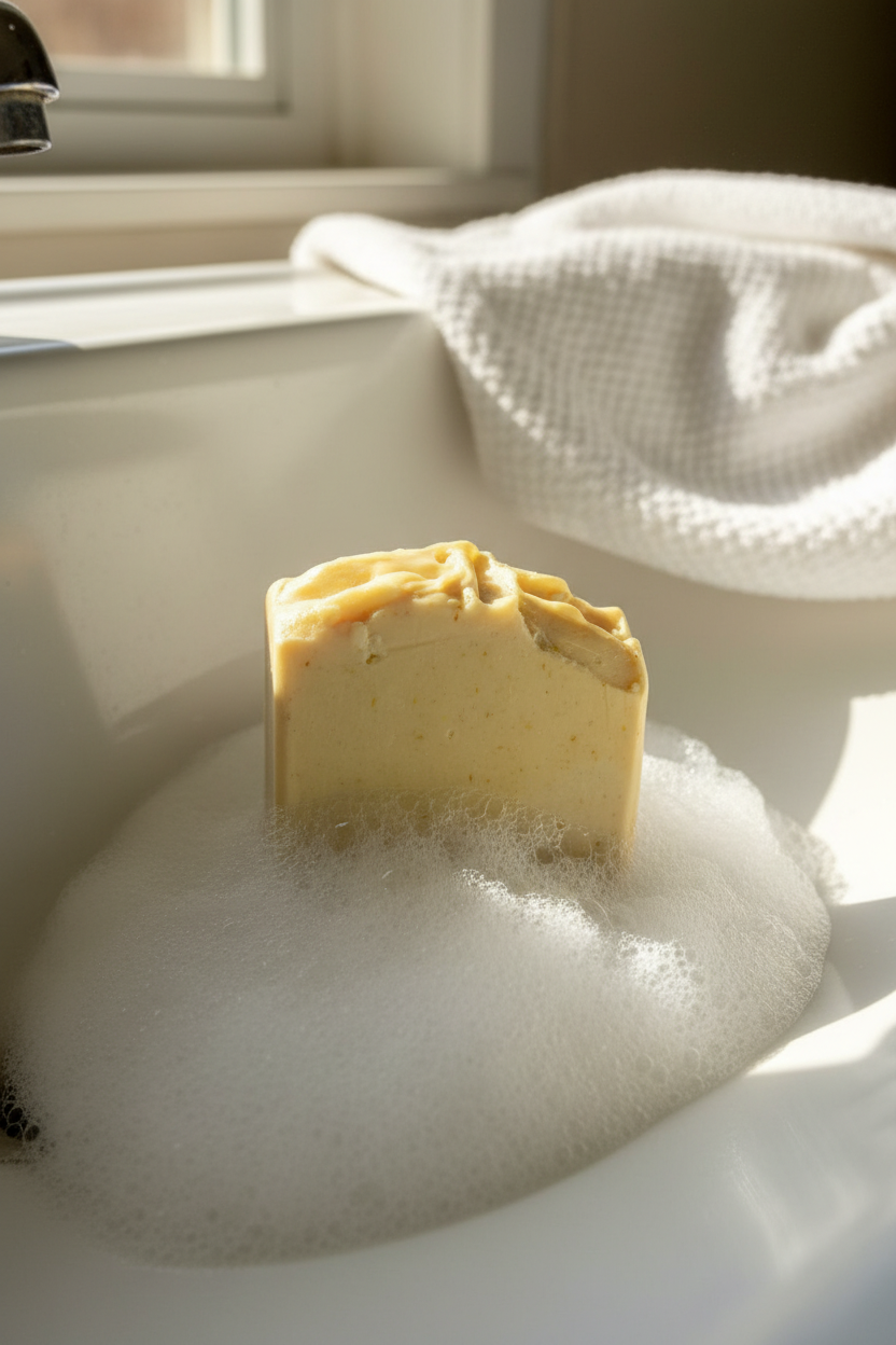 Luminous | Jabón artesanal de Arroz y Caléndula | Hidratante, Calmante y Natural para Piel Sensible – Zalis Natural